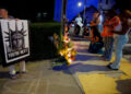 Candlelight memorial service following a shooting involving U.S. Immigration and Customs Enforcement (ICE) in Biddeford