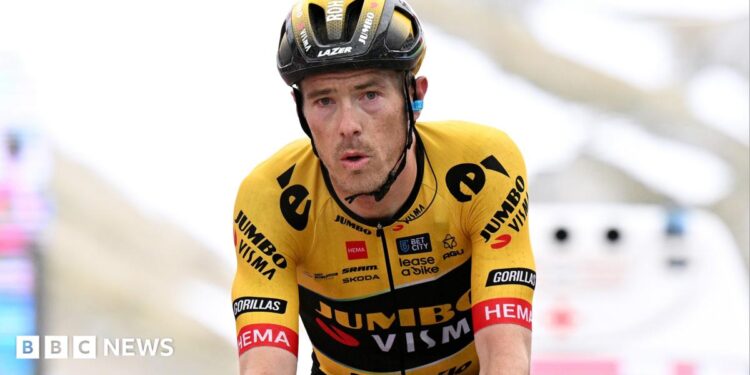 Rohan Dennis competing at the 106th Giro d'Italia in 2023.