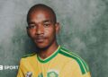 Jayden Adams of South Africa poses for a portrait during the official Fifa World Cup 2026 portrait session