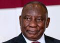 President Cyril Ramaphosa looks on at an official event