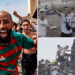 Migrants celebrate and cross into Spain
