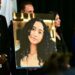 A portrait of the late Celeste Rivas Hernandez is shown during a press briefing by Los Angeles County District Attorney Nathan J. Hochman (out of frame) on the case against singer D4vd in Los Angeles, on April 20, 2026.