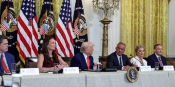 U.S. President Trump attends a MAHA Commission event, at the White House