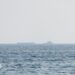 Vessels float in the Strait of Hormuz.