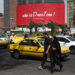 A billboard threatening U.S. President Donald Trump on a building in Tehran