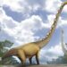 An artist impression of a new dinosaur discovered in Thailand.
