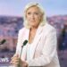 Marine Le Pen in a TV studio