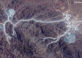 FILE PHOTO: A satellite image of Natanz nuclear facility and Pickaxe Mountain, near Natanz in Iran