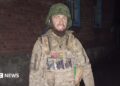 Vasyl pictured wearing his military uniform