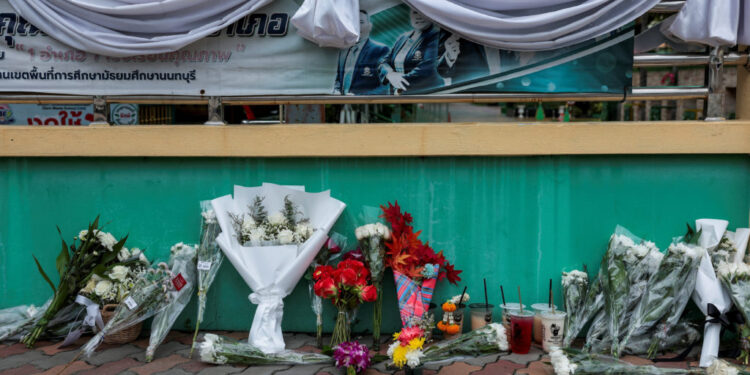 Aftermath of the school shooting in Bangkok