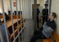 Former U.S. Marine Robert Gilman attends a court hearing in Voronezh