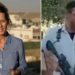 Lucy Williamson (l) and settler with a gun (r)