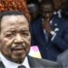 Paul Biya at one of his last public sightings in Cameroon, during the April 2026 visit of Pope Leo XIV. He is surrounded by Cameroonian officials and his wife, First Last Chantal Biya.