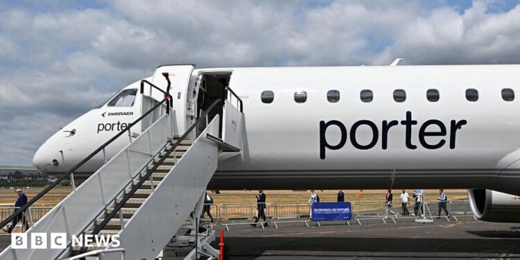 A Porter Airline plane