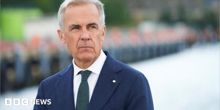 Canadian Prime Minister Mark Carney attends the announcement of a Quebec-Newfoundland hydro agreement