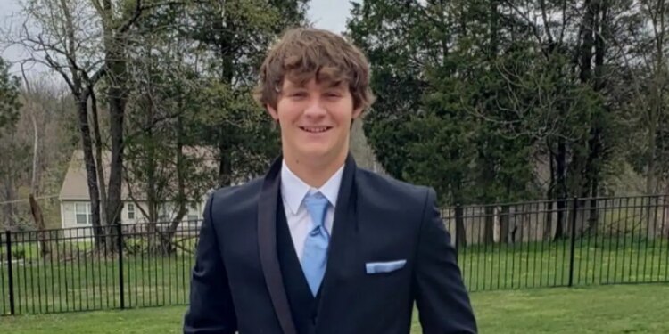 image shows victim in a suit