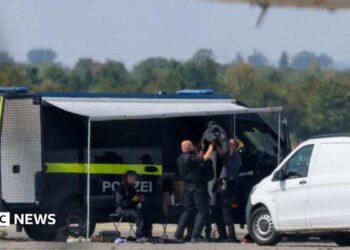police work at the scene