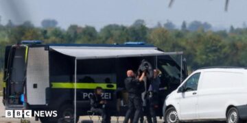 police work at the scene