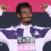 Yomif Kejelcha celebrates after finishing second in the 2026 London Marathon
