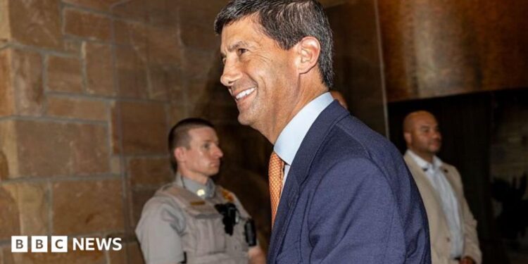 Federal Reserve Chairman Kevin Warsh attends a dinner at the Jackson Hole Economic Symposium