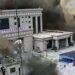 CCTV shows people running as mud and water destroys buildings in Gyirong, Tibet