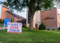 Signs greet voters as polls open in Connecticut, Minnesota, Vermont, and Wisconsin for primary elections