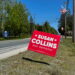 Election signs for Susan Collins