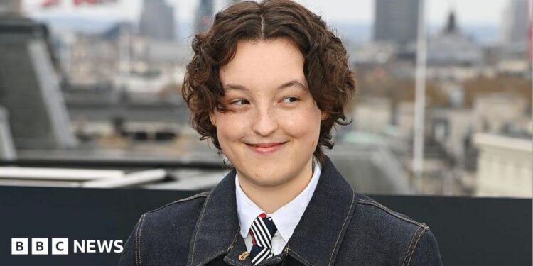 Bella Ramsey attends the HBO Max Experience London photocall at Piccadilly Lights on March 24, 2026 in London, England