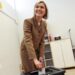 Iceland's Prime Minister Kristrun Frostadottir votes in the national referendum on resuming EU membership talks, at a polling station in Reykjavik