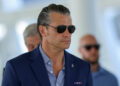 U.S. Secretary of Defense Hegseth attends the closing ceremony of PANAMAX 2026, in Panama City