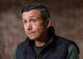 Ken Martin, chair of the DNC, looks on during an interview with Reuters in Trenton, New Jersey
