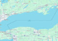 Map showing the name Lake America in place of Lake Ontario appears on Google Maps to U.S. users