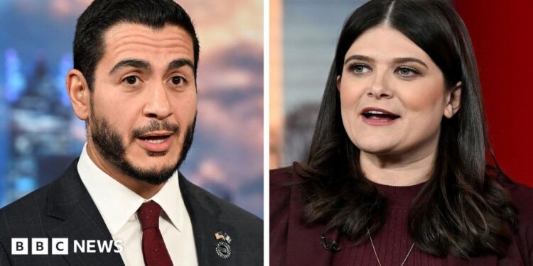 A composite image of U.S. Senate candidate Abdul El-Sayed and U.S. Rep. Haley Stevens