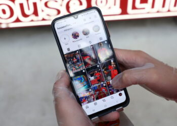 A teen social media content creator shows his Instagram in Sydney, Australia, in 2025. File photo by Hollie Adams/ Reuters