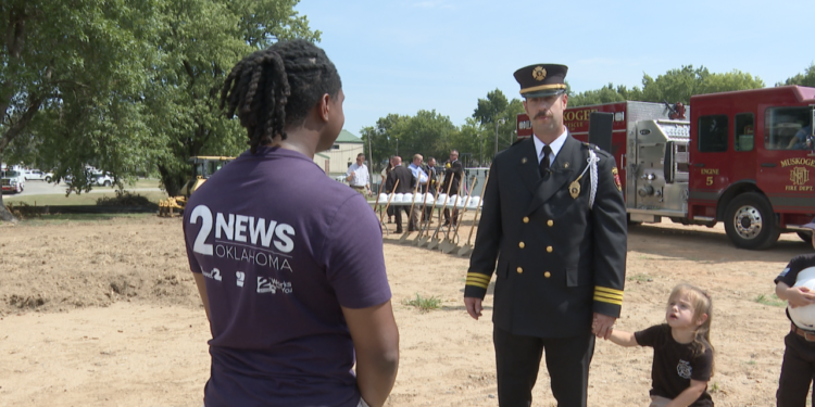 two MUSKOGEE FIRE STATION GROUNDBREAKING