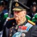 King Harald at the Welcoming Ceremony for the Danish King and Queen at the on May 14, 2024 in Oslo, Norway