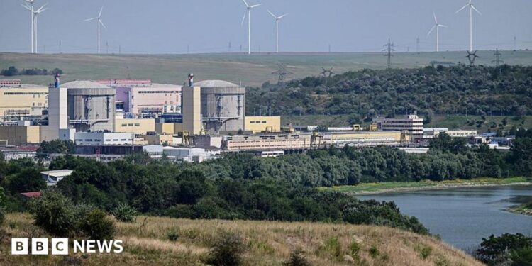 A view of the Cernavodă plant on the Danube River. Photo: 13 August 2026