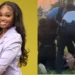 Kennedy Reed (left) was killed in a crash. Witnesses uploaded a video of officers tackling the alleged driver (right).