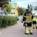 Emergency services outside school in Sweden