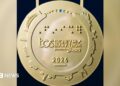 A photo showing the Sydney Marathon medal, as shared by organisers on social media.