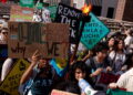 Rally to call to an end to the era of fossil fuels in New York City
