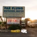 A sign outside Far Flung Outdoor Center Terlingua opposing the border wall on Aug. 12, 2026.