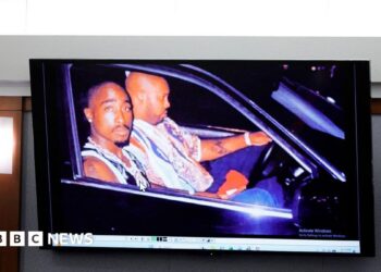 Promo banner features picture of Tupac with title: Fame Under Fire: The Tupac Murder Trial