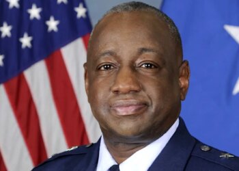 Retired Major General Mark Brown in his Air Force photo