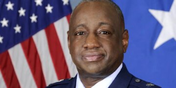 Retired Major General Mark Brown in his Air Force photo