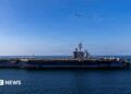 The US Navy Nimitz-class aircraft carrier USS Abraham Lincoln