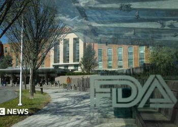 The FDA building is shown