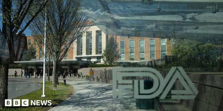 The FDA building is shown