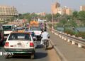 File photo of vehicles crossing a bridge over the Niger river in Niamey
