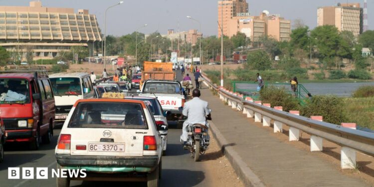 File photo of vehicles crossing a bridge over the Niger river in Niamey